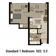 Floor Plan 1 Bed