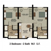 Floor Plan 2 Bedroom